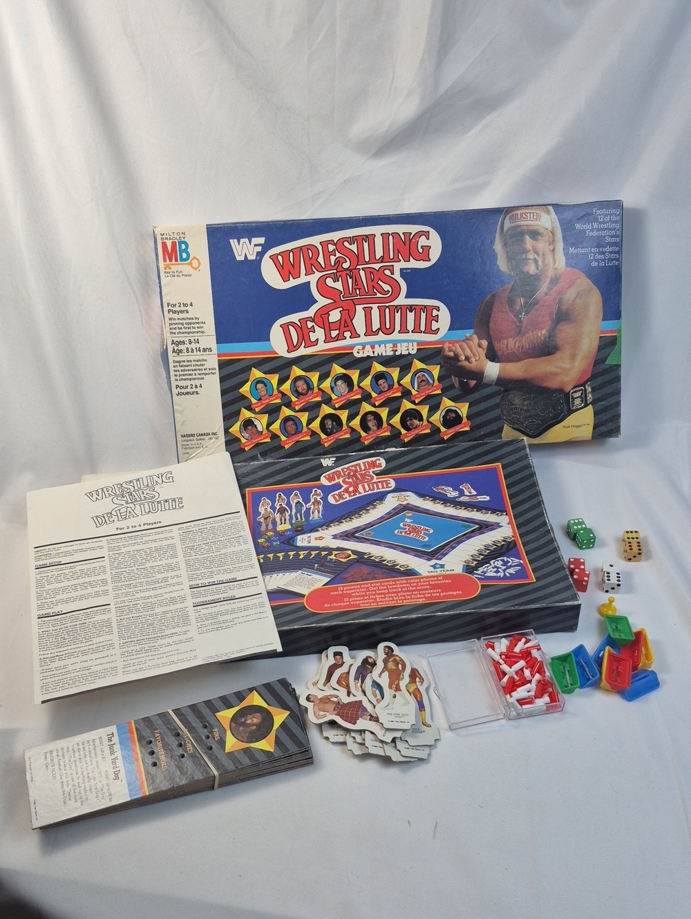 WWF Milton Bradley Wrestling Stars Board Game Hulk Hogan 1985 - Read Description